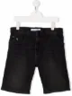 Image 1 of Calvin Klein Kids embroidered-logo denim shorts