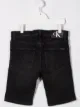 Image 2 of Calvin Klein Kids embroidered-logo denim shorts