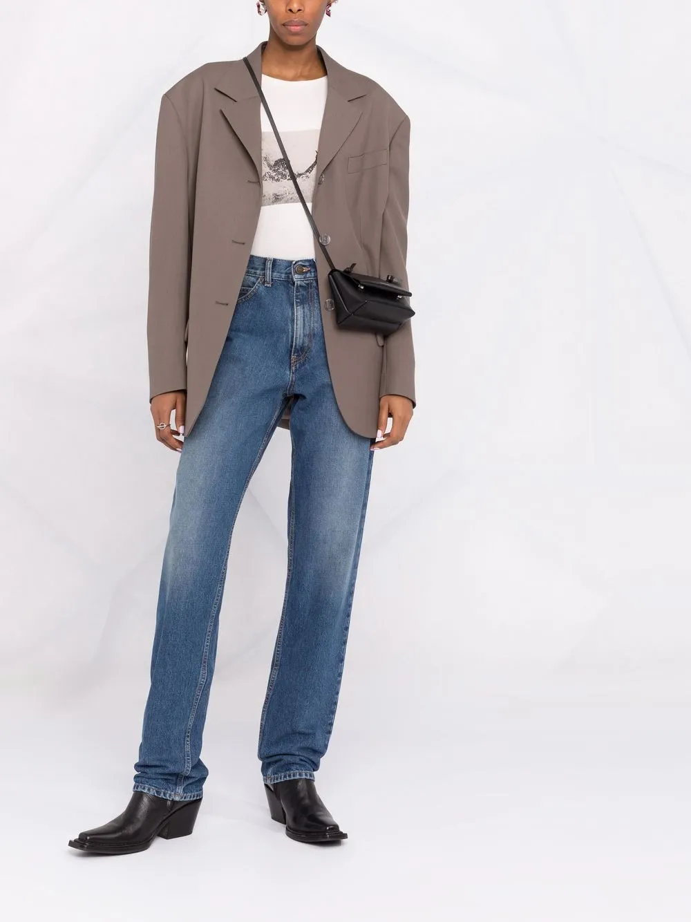 Image 2 of Maison Margiela high-waisted straight-legged jeans
