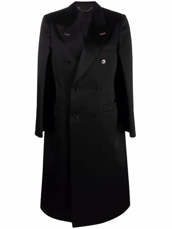 マルジェラ　ブラック ダブルブレスト トレンチコート Maison Margiela メゾン・マルジェラ ダブルブレスト トレンチ