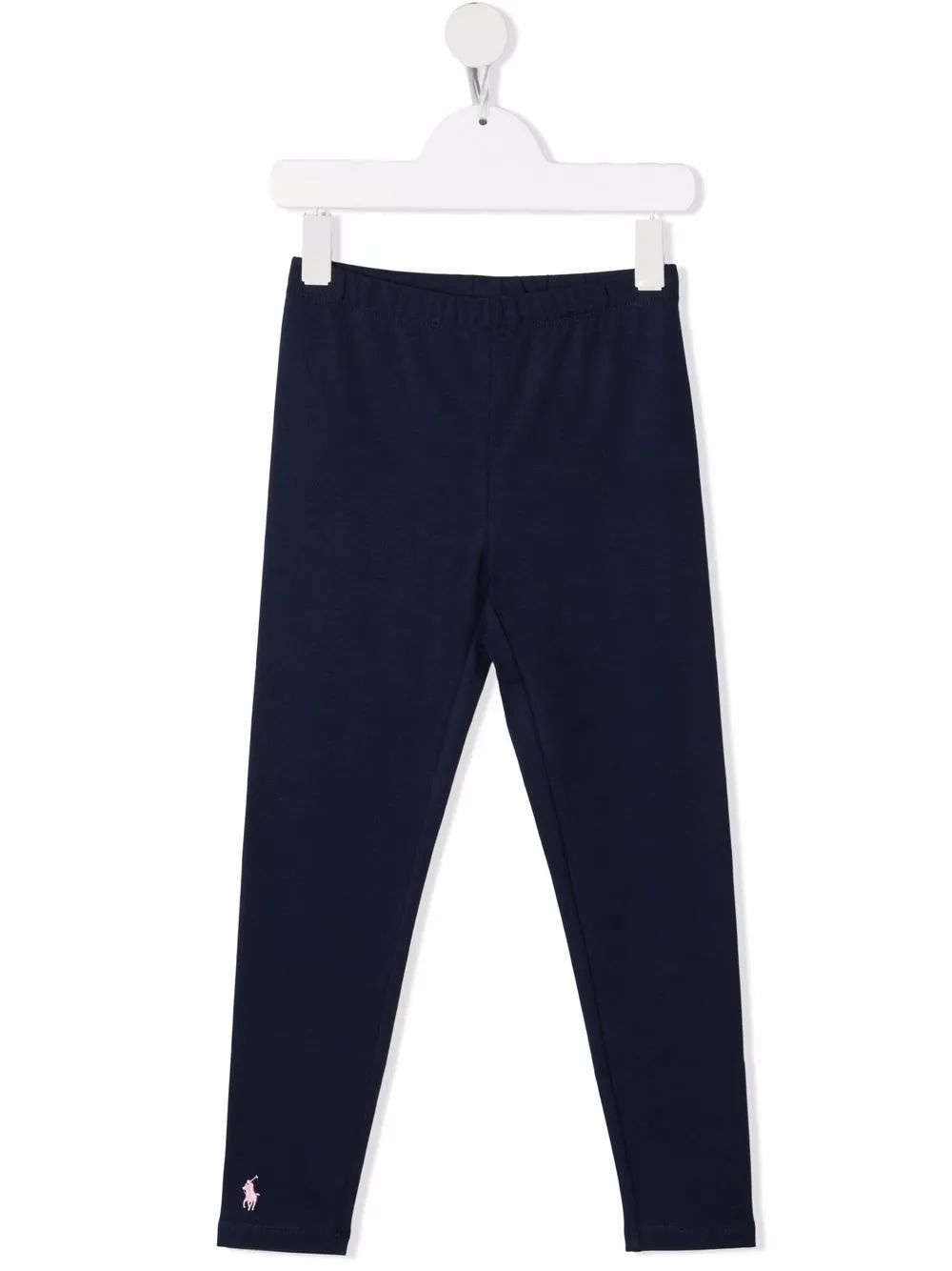 Polo Ralph Lauren Polo Pony-logo Cotton Leggings In Blue