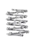 Mattia Cielo 18k white gold Row Spiral diamond ring - Silver