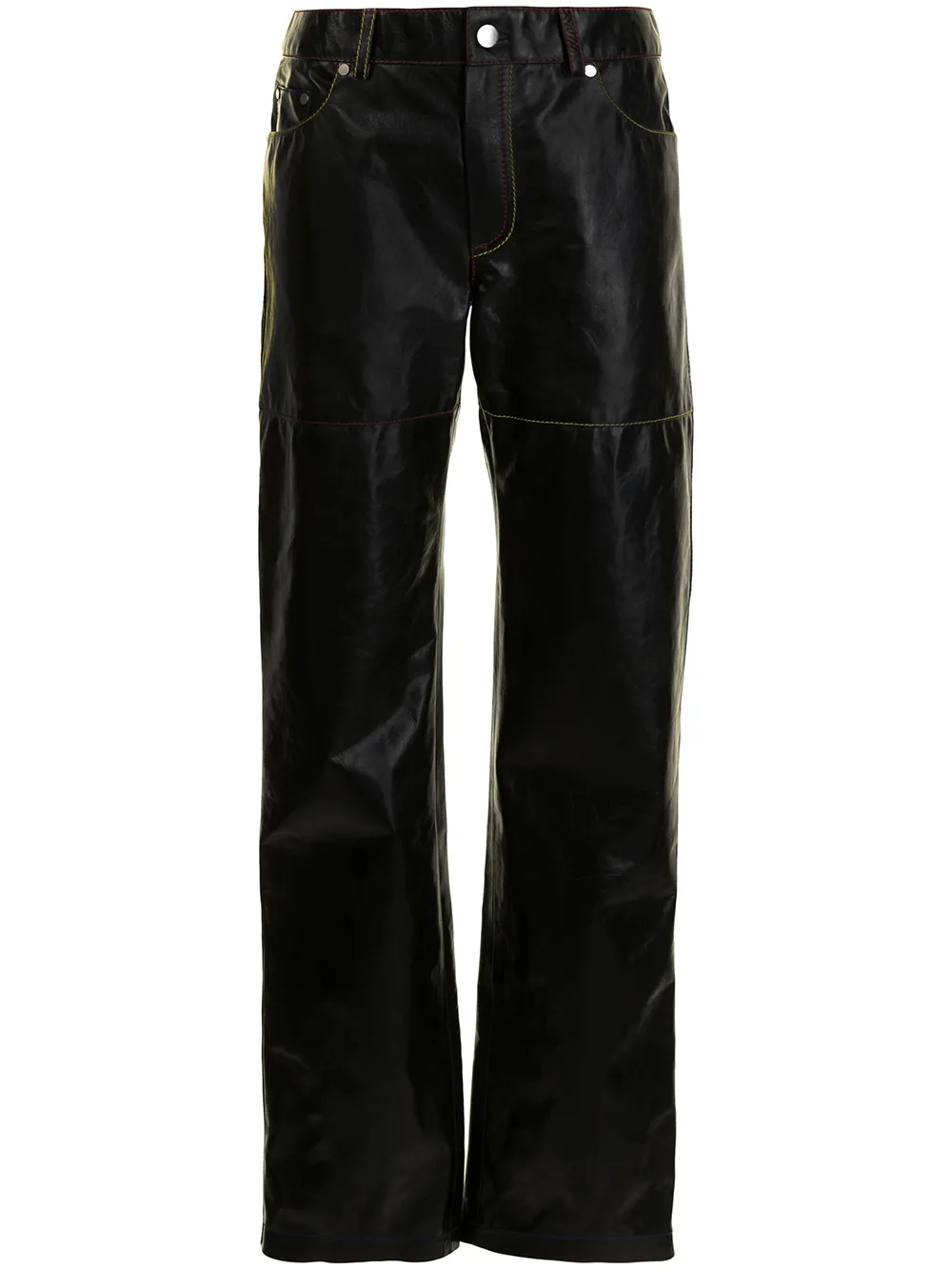 Peter Do Leather Combo Pants - Farfetch