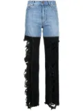 Peter Do Combo high-rise straight jeans - Blue