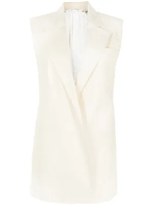 sleeveless boyfriend blazer