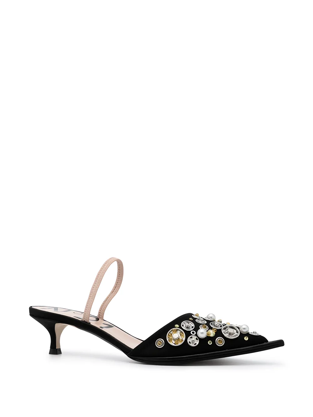 Image 2 of Nº21 embellished kitten-heel pumps