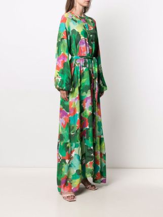 Zebel floral-print dress展示图