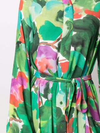 Zebel floral-print dress展示图