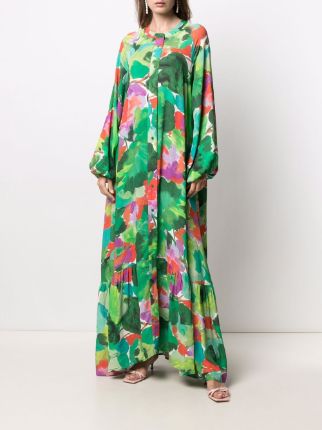 Zebel floral-print dress展示图