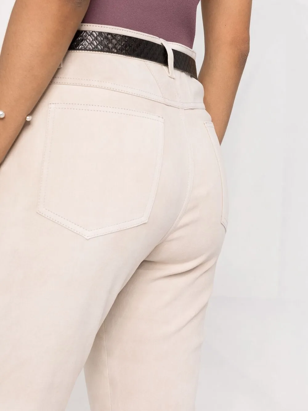CLOSED HIGH-WAISTED CROPPED JEANS 
