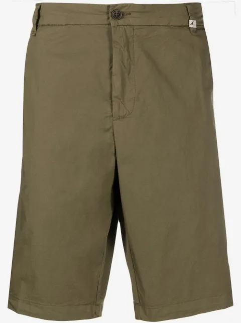 Myths mid-rise flared chino shorts
