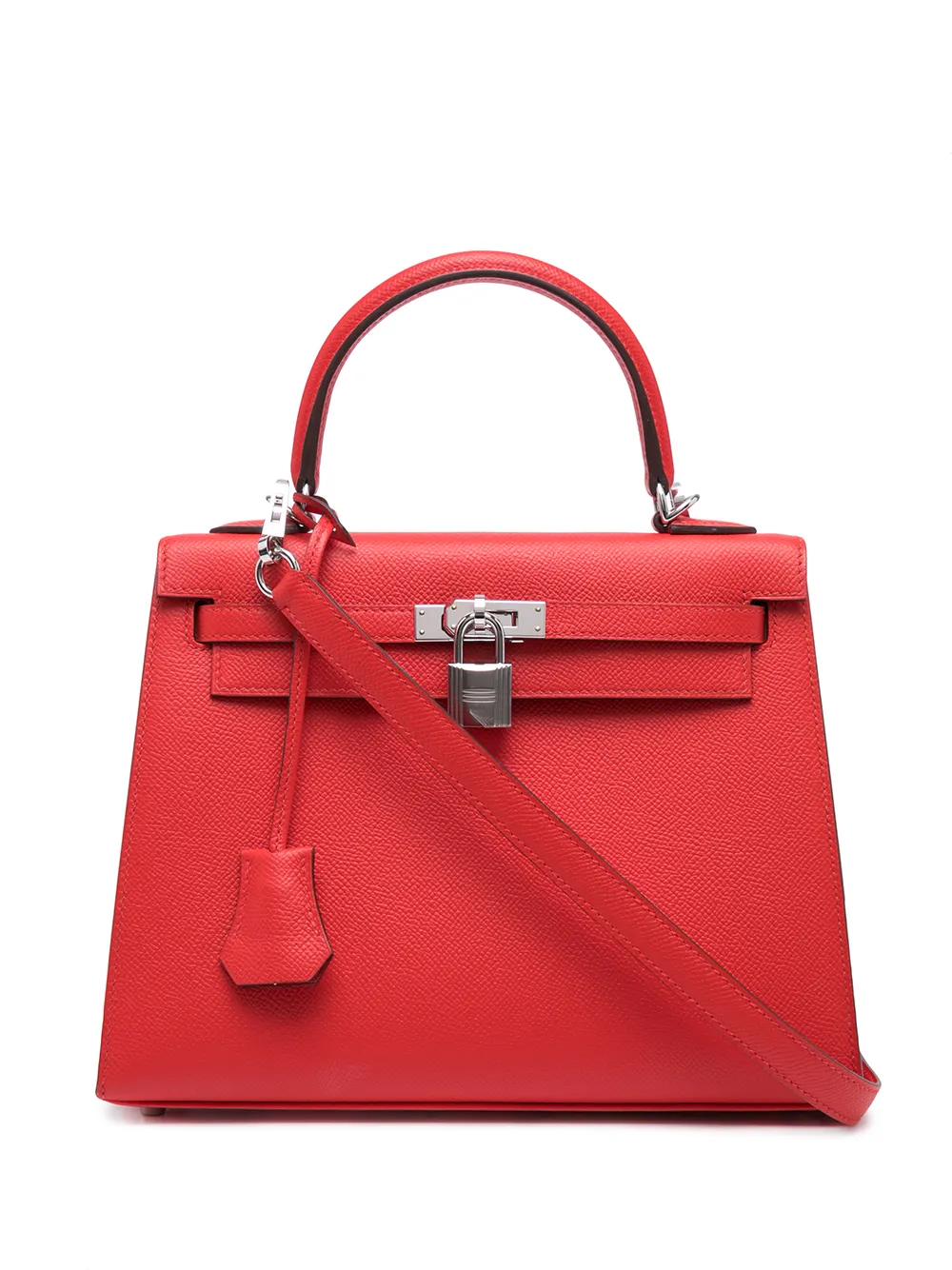 Pre-owned Hermes 2019 Kelly 25 Retourne 2way Bag In Red | ModeSens