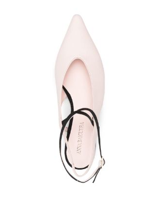 pointed-toe slingback ballerina shoes展示图