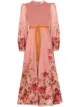Image 1 of ZIMMERMANN Cassia floral-print midi dress