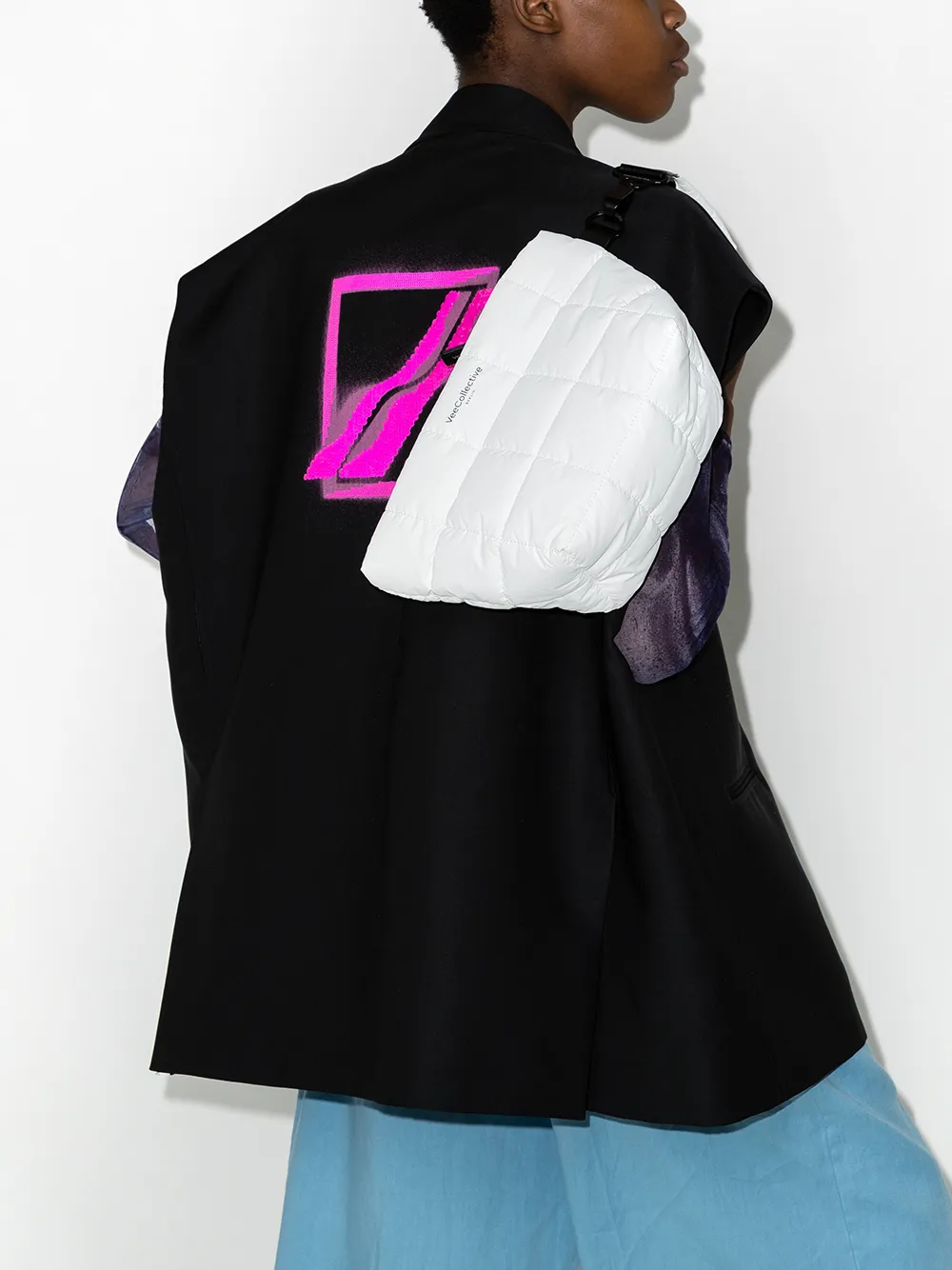 Image 2 of VeeCollective Porter quilted crossbody bag
