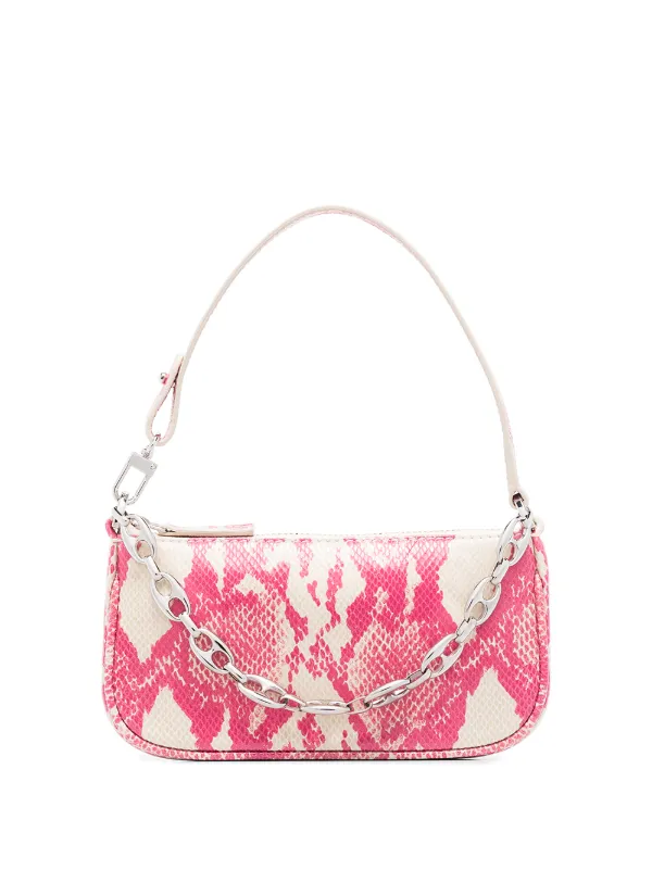 snakeskin print bag