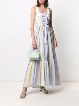 Pure Cotton Seersucker Stripe Maxi Dress展示图