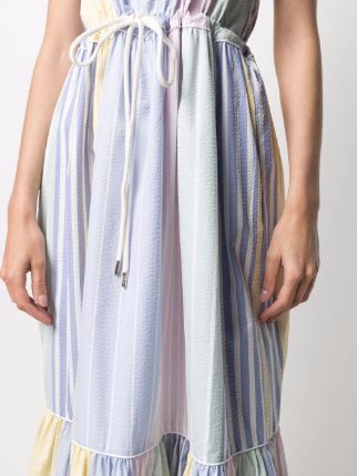 Pure Cotton Seersucker Stripe Maxi Dress展示图