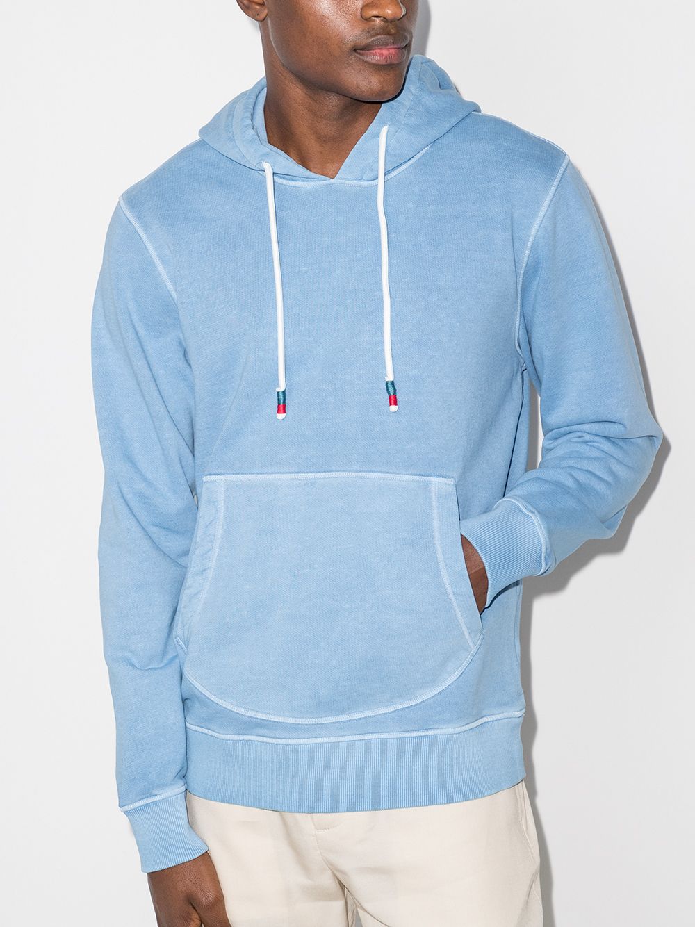 фото Orlebar brown vero cotton-linen blend drawstring hoodie