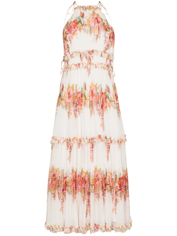 ZIMMERMANN Mae Tiered Pleated Dress 