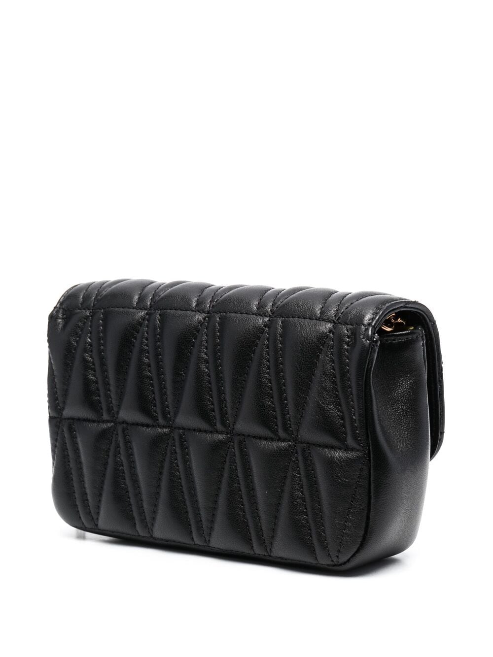 Shop Versace Virtus Mini Bag In Black