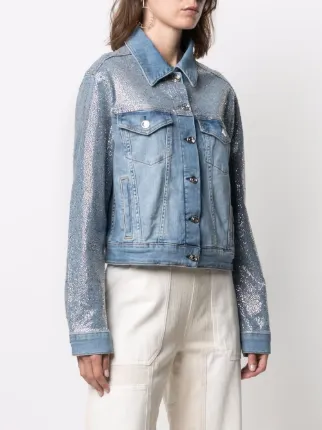 sequinned denim jacket展示图