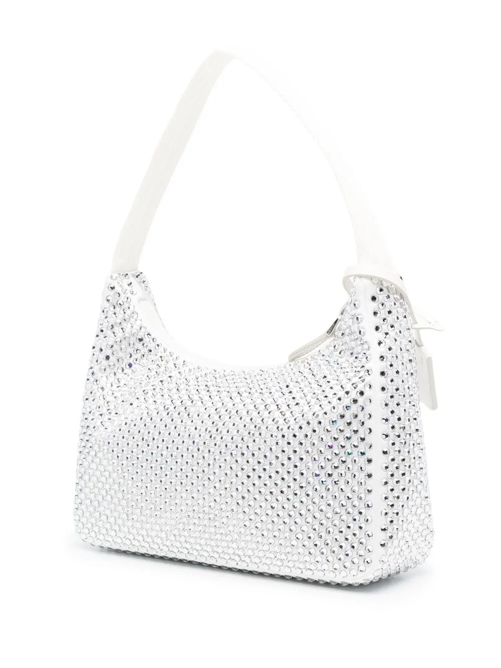Prada Re-Edition verfraaide schoudertas Wit
