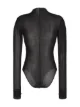 Image 2 of MISBHV crystal-embellished mesh bodysuit