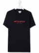 Image 1 of Woolrich Kids TEEN logo-print cotton T-shirt