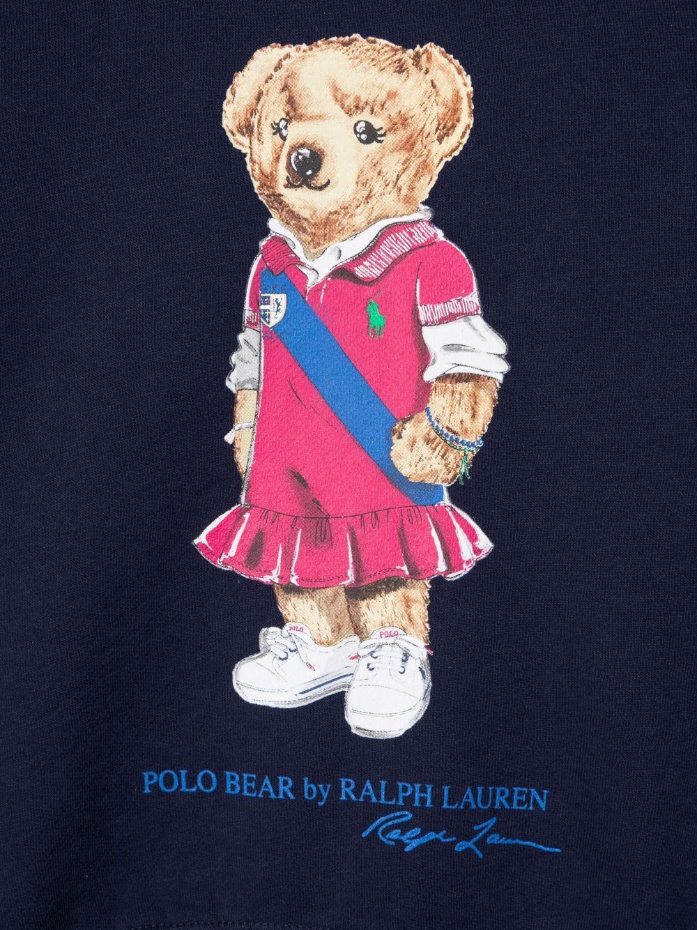 фото Ralph lauren kids толстовка с принтом teddy bear