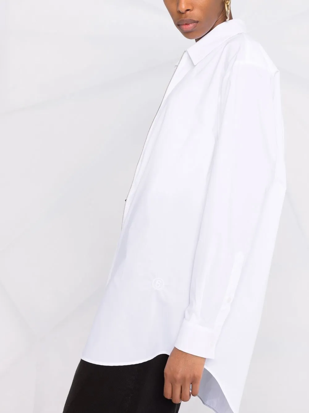 фото Mm6 maison margiela рубашка на молнии