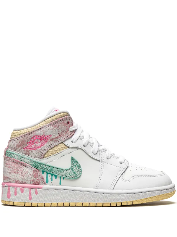 Jordan Kids Air Jordan 1 MID SE GS スニーカー - Farfetch