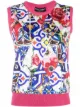 Image 1 of Dolce & Gabbana Majolica-print knitted vest