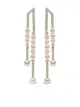 Image 1 of Yoko London 18kt yellow gold Sleek Akoya pearl and diamond earrings
