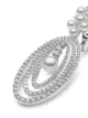 Yoko London 18kt white gold Raindrop Akoya pearl and diamond earrings
