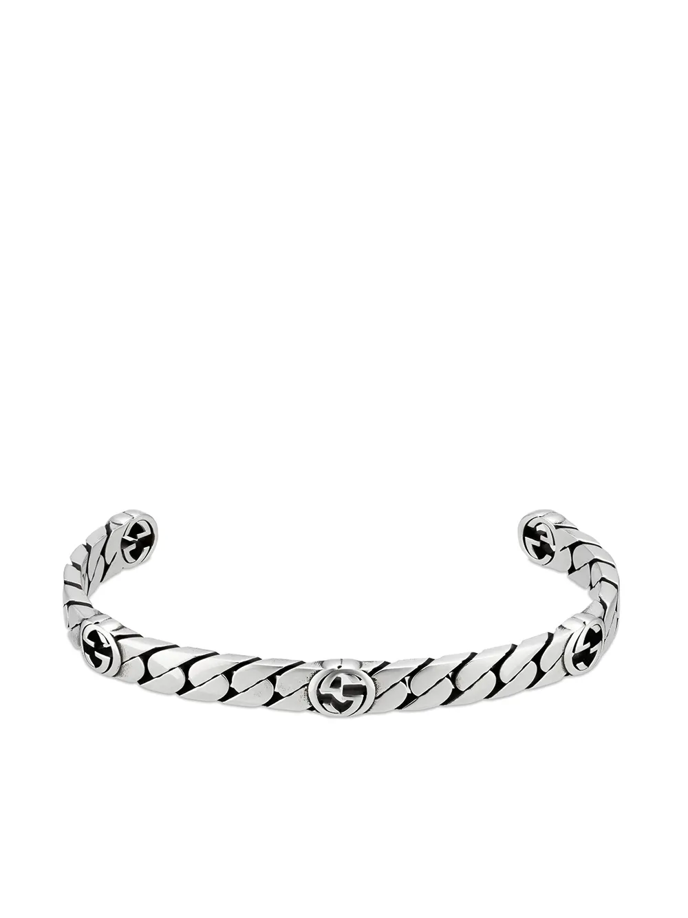 Gucci グッチ インターロッキングG ブレスレット - FARFETCH