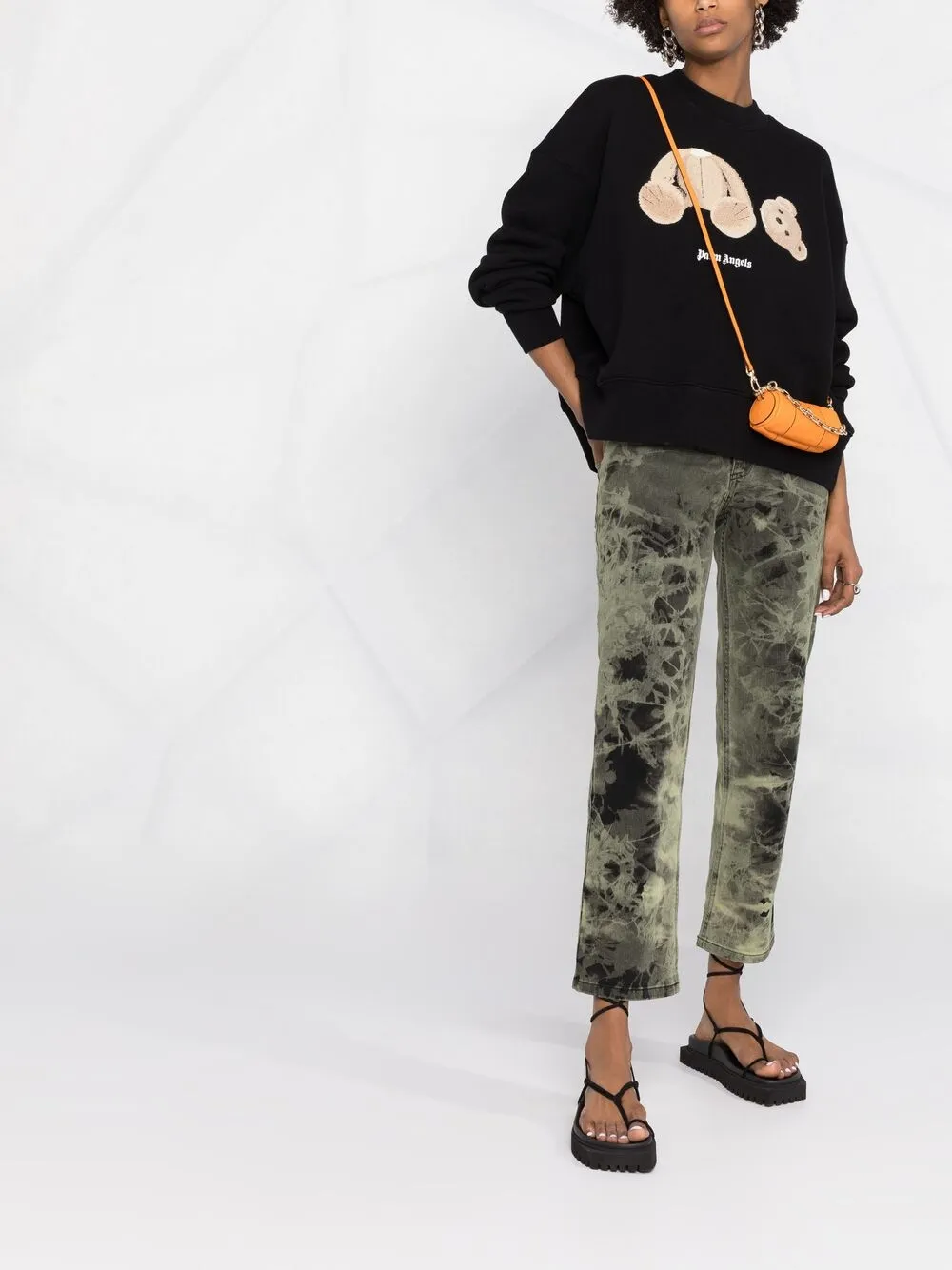 Image 2 of Palm Angels bear-motif sweatshirt