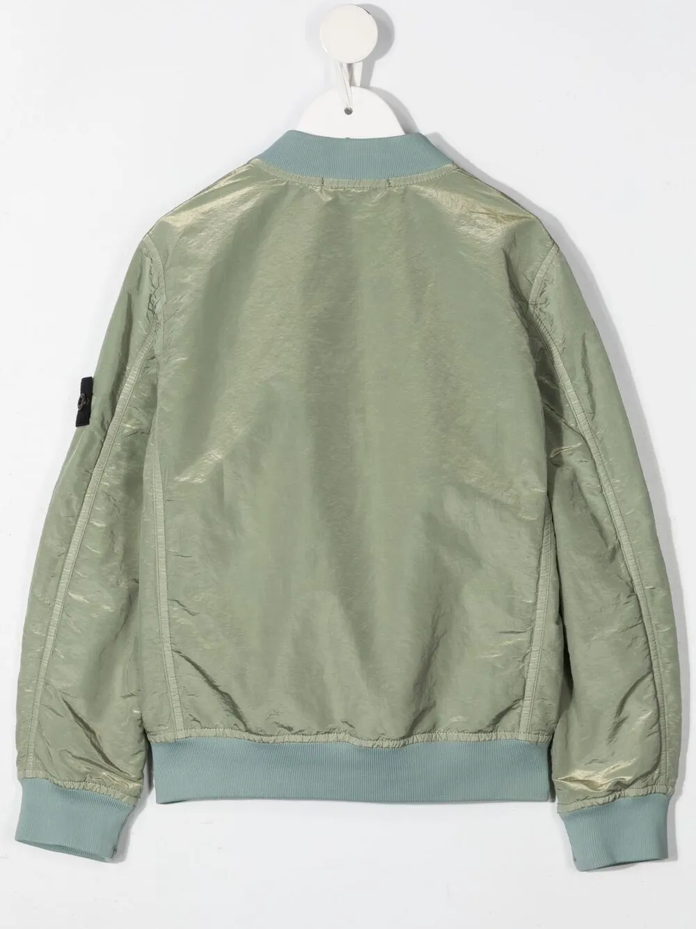 фото Stone island junior бомбер на молнии с логотипом