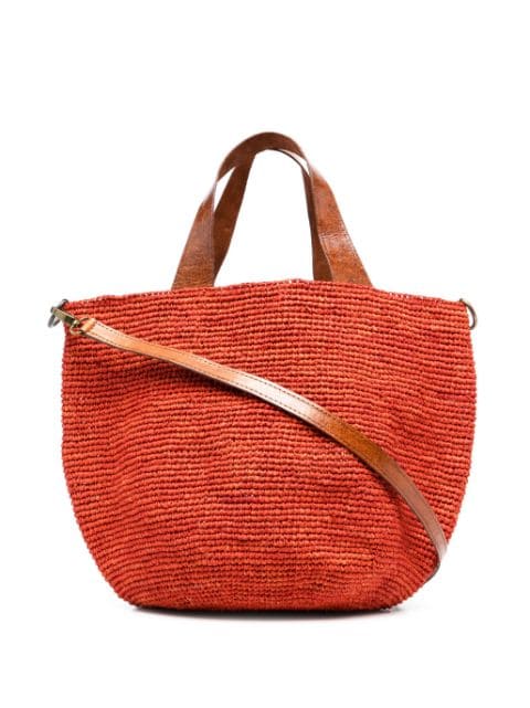 IBELIV woven drawstring tote bag