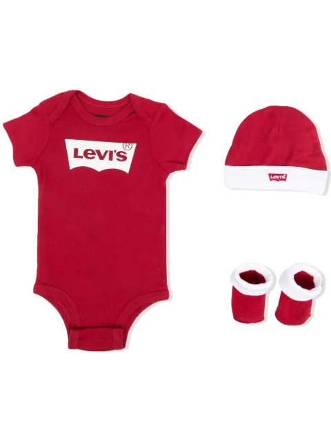 Levi's Kids logo short-sleeve babygrow
