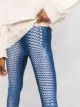 Marine Serre legging à motif géométrique
