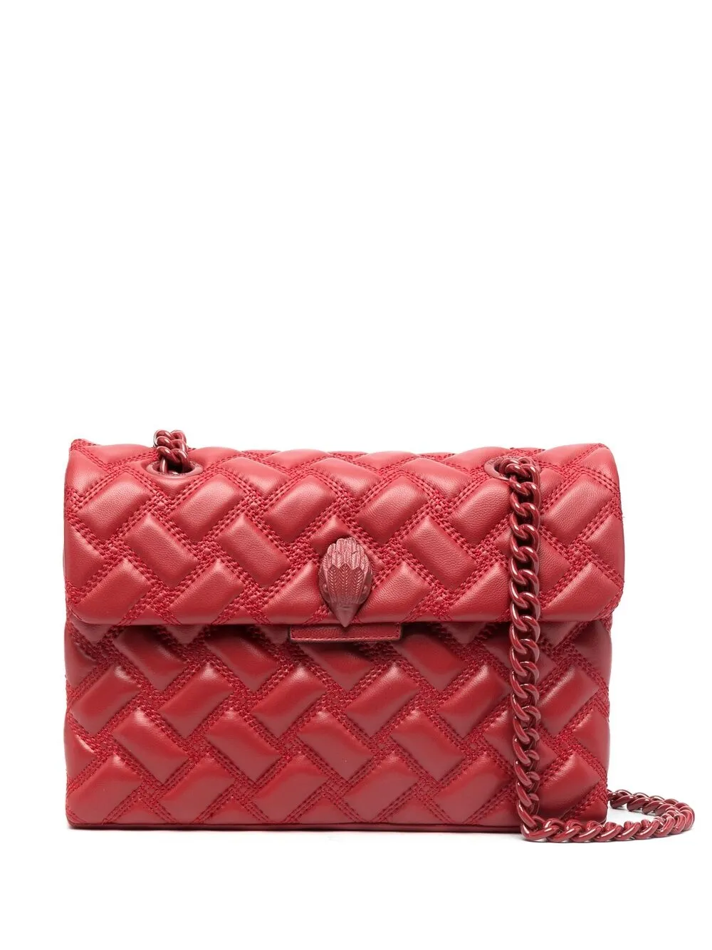 KURT GEIGER QUILTED LEATHER SHOULDER BAG