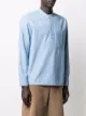 A.P.C. chemise en jean à col mao