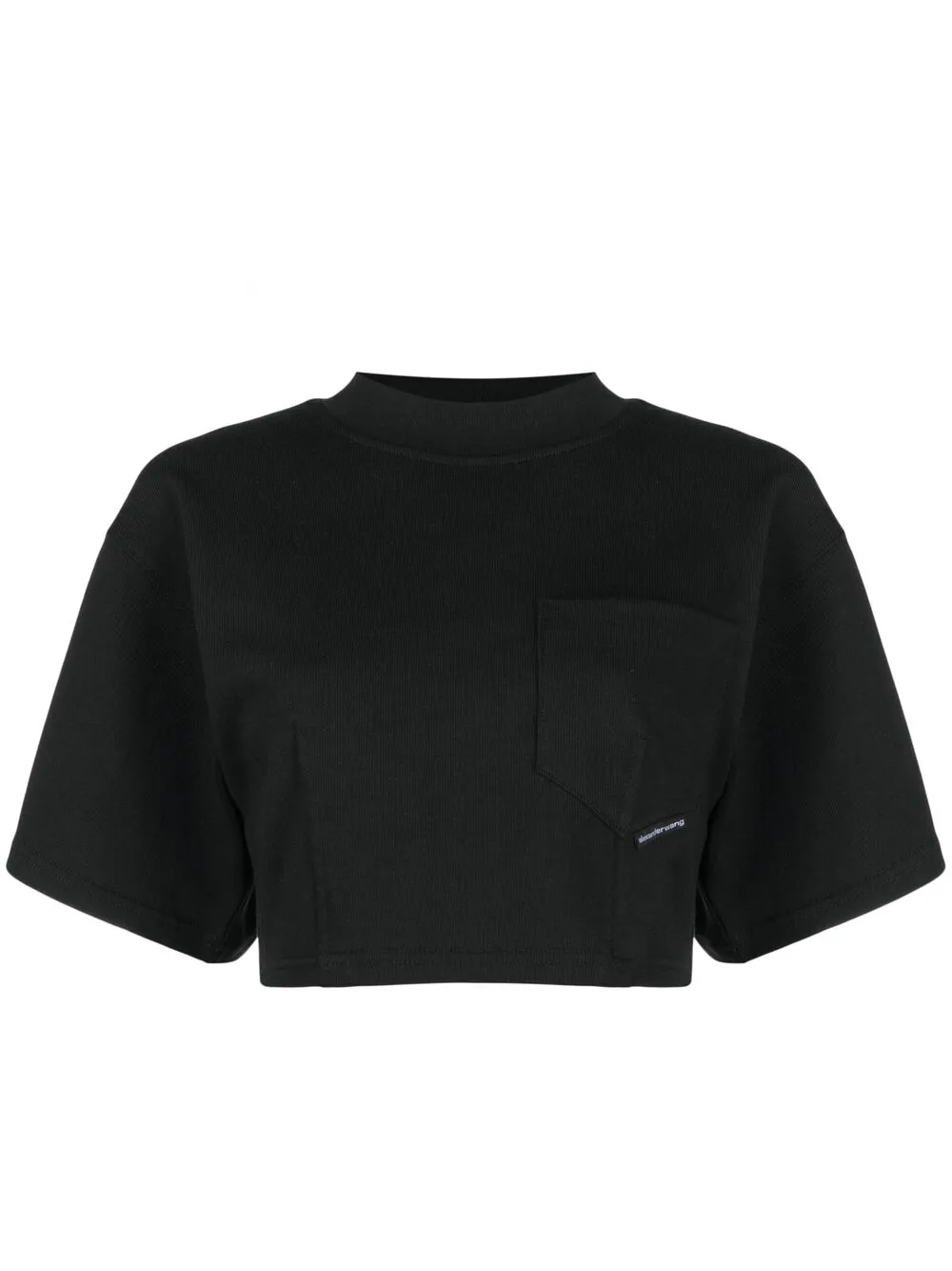 

Alexander Wang playera corta - Negro