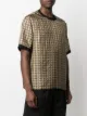 Fendi woven logo-print silk T-shirt