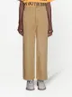 Gucci cat-embroidered wide-leg trousers