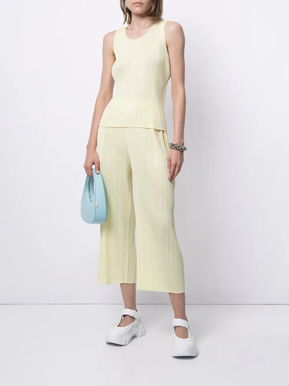 фото Pleats please issey miyake плиссированные брюки прямого кроя