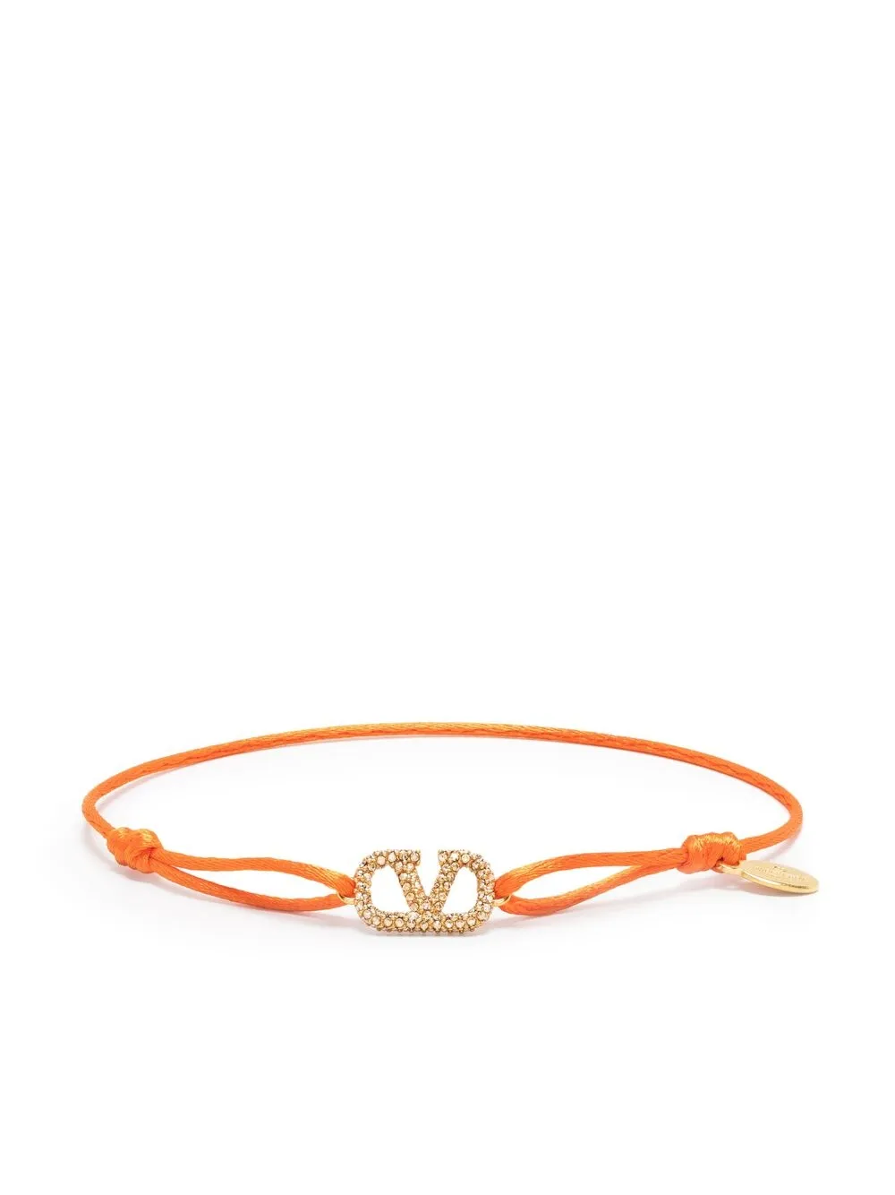 Valentino Garavani VLogo Crystal Rope Bracelet Farfetch