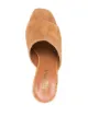 Paris Texas crocodile-effect suede sandals