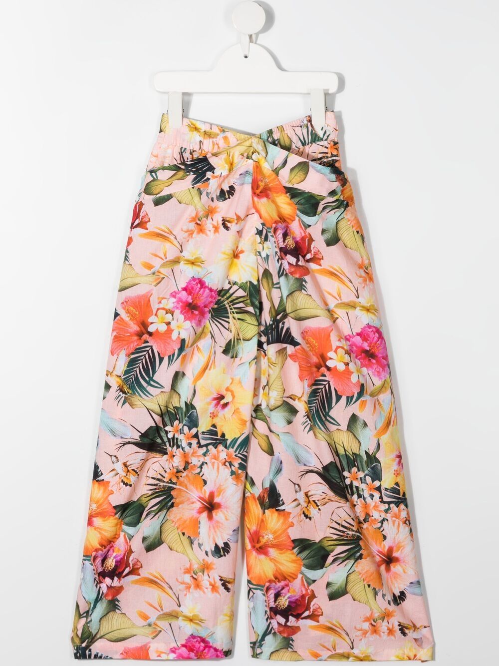 фото Molo hawaiian flowers-print organic cotton trousers